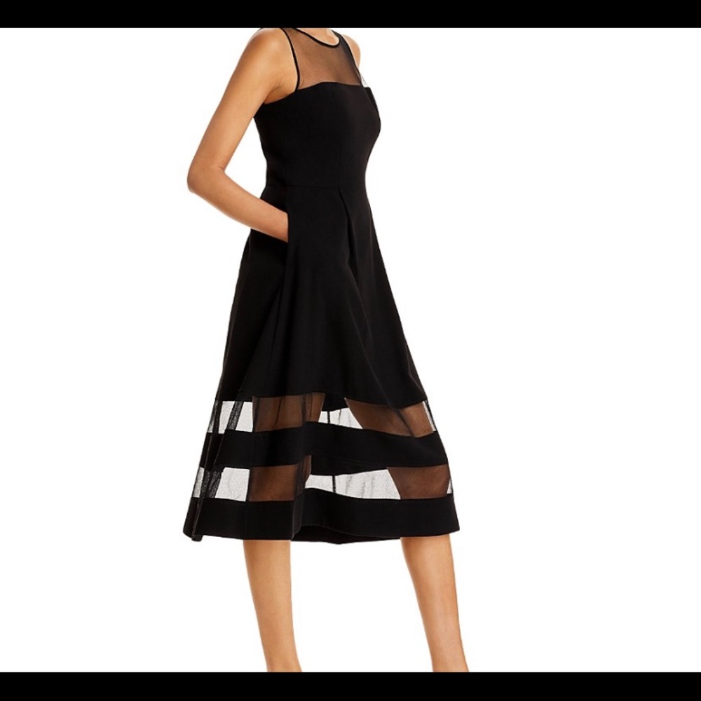 NWT - Black cocktail dress. Size 10 - Pockets!!
